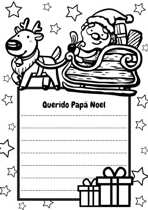 Carta Papa Noel Colorear Pin on Christmas activities